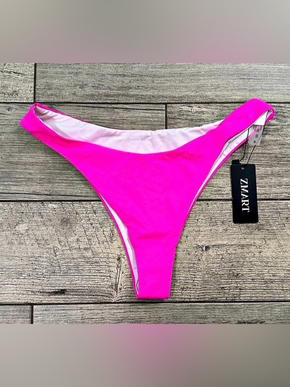 NWT ZMART Bikini Bottom in Pink Size Medium NWT